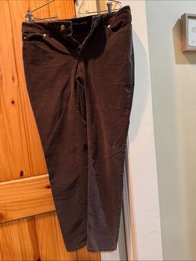 Michael Kors Dark Brown Skinny Corduroy Pants